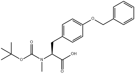 Boc-N-alpha-methyl-O-benzyl-L-tyrosine 구조식 이미지