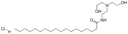 N-[2-[bis(2-hydroxyethyl)amino]ethyl]stearamide monohydrochloride  Structure