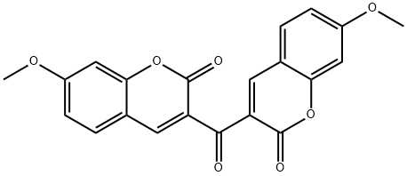 3,3'-CARBONYLBIS(7-METHOXYCOUMARIN) Structure