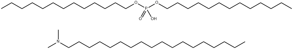 octadecyl(dimethyl)ammonium ditridecyl phosphate  Structure