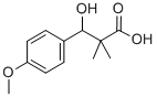 2,2-DIMETHYL-3-HYDROXY-3-(P-METHOXYPHENYL)PROPIONIC ACID 구조식 이미지