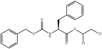 N-(벤질옥시카르보닐)-L-페닐알라닌1,2-디클로로에틸에스테르 구조식 이미지