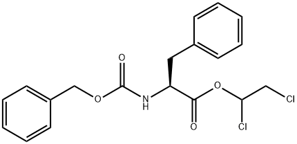 N-(Benzyloxycarbonyl)-L-phenylalanine 1,2-dichloroethyl ester Structure