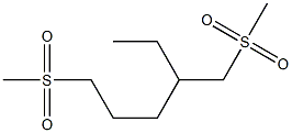 (-)-1-(Methylsulfonyl)-4-[(methylsulfonyl)methyl]hexane Structure