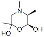 2,6-Morpholinediol,2,4,5-trimethyl-,(5S,6S)-(9CI) Structure