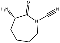 2H-Azepin-2-one, 3-amino-1-cyanohexahydro-, (3S)- (9CI) 구조식 이미지