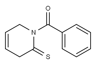 2(1H)-Pyridinethione,  1-benzoyl-3,6-dihydro-  (7CI,8CI) Structure