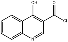 3-Quinolinecarbonyl chloride, 4-hydroxy- (9CI) 구조식 이미지