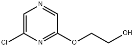 2-CHLORO-6-(2-HYDROXYETHOXY) PYRAZINE 구조식 이미지