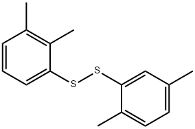 2,3-xylyl 2,5-xylyl disulphide  Structure
