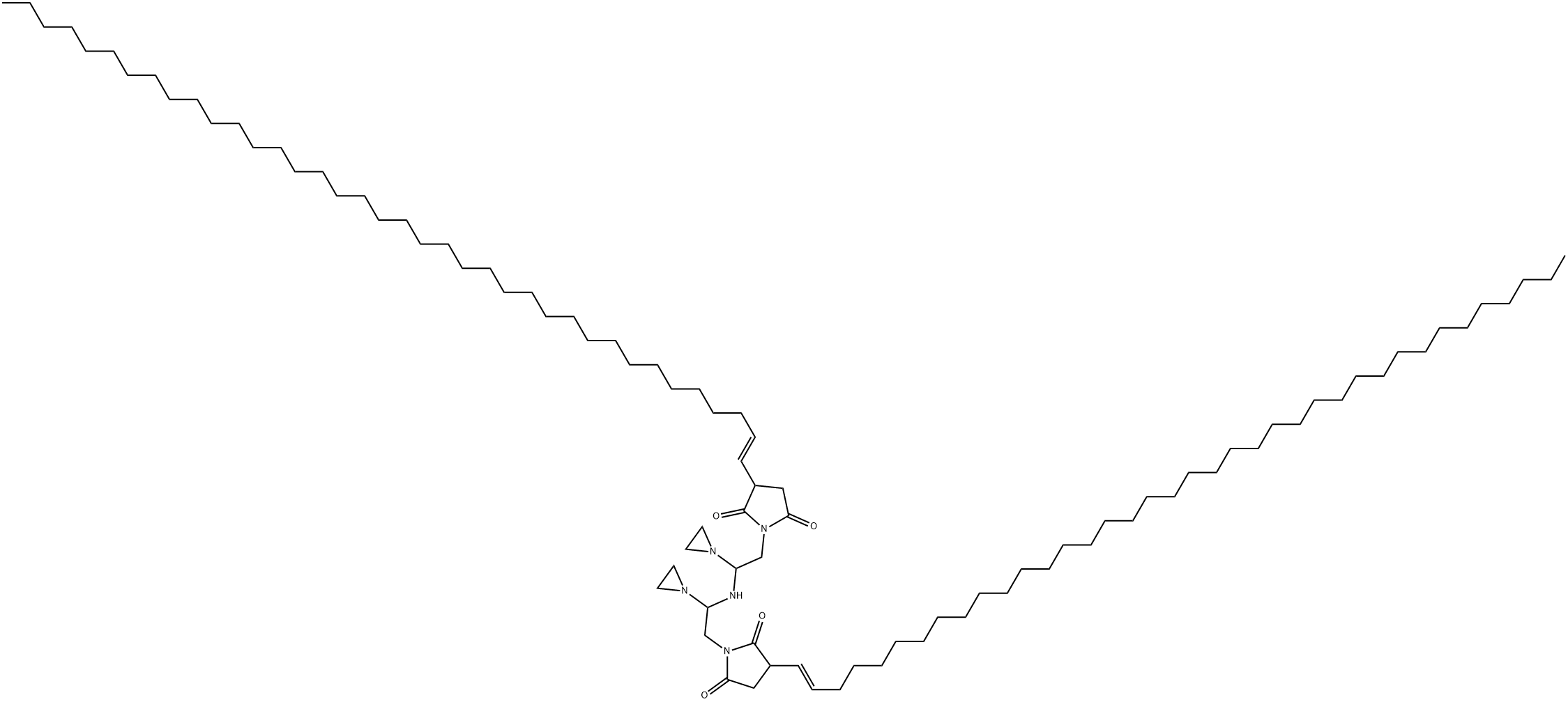 1,1'-[iminobis(ethyleneiminoethylene)]bis[3-(octatriacontenyl)pyrrolidine-2,5-dione] 구조식 이미지