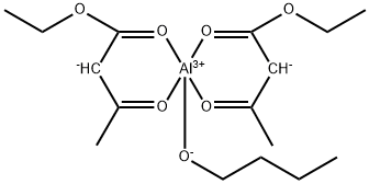 butoxybis(ethyl 3-oxobutyrato-O1',O3)aluminium 구조식 이미지