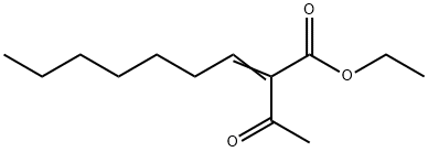 ethyl 2-acetylnon-2-enoate Structure