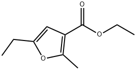 3-Furancarboxylic acid, 5-ethyl-2-methyl-, ethyl ester 구조식 이미지