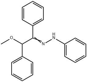 Benzoin methyl ether phenyl hydrazone Structure