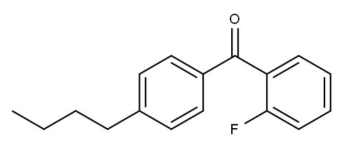 4-butyl-2'-fluorobenzophenone Structure
