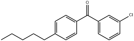3-CHLORO-4'-N-PENTYLBENZOPHENONE Structure