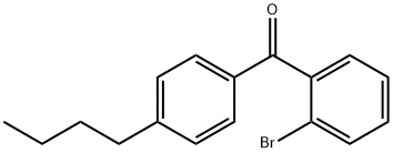 2-BROMO-4'-N-BUTYLBENZOPHENONE Structure