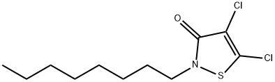 4,5-디클로로-2-N-옥틸-4-이소티아졸린-3-온 구조식 이미지