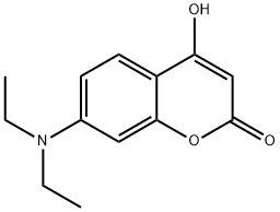 4-하이드록시-7-디에티아미노-쿠마린 구조식 이미지
