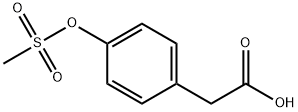 4-[(Methylsulfonyl)oxy]-benzeneacetic acid Structure