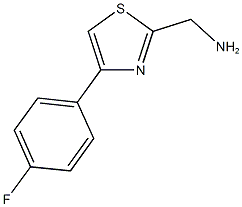 1-[4-(4-fluorophenyl)-1,3-thiazol-2-yl]methanamine(SALTDATA: FREE) 구조식 이미지