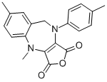 4,7-DIMETHYL-10-P-TOLYL-9,10-DIHYDRO-4H-2-OXA-4,10-DIAZA-BENZO[F]AZULENE-1,3-DIONE 구조식 이미지