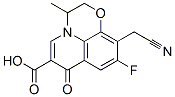 10-(CYANOMETHYL)-9-FLUORO-2,3-DIHYDRO-3-METHYL-7-OXO-7H-PYRIDO[1,2,3-DE]-1,4-BENZOXAZINE-6-CARBOXYLIC ACID 구조식 이미지