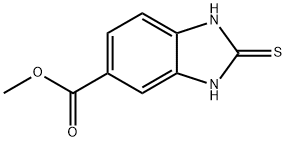 1H-BENZIMIDAZOLE-5-CARBOXYLIC ACID, 2,3-DIHYDRO-2-THIOXO-, METHYL ESTER 구조식 이미지