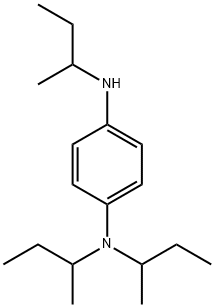 N,N,N'-tris(1-methylpropyl)benzene-1,4-diamine Structure
