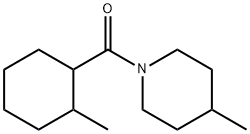 4-Methyl-1-[(2-methylcyclohexyl)carbonyl]piperidine Structure