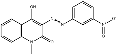 4-hydroxy-1-methyl-3-[(3-nitrophenyl)azo]-2-quinolone  구조식 이미지