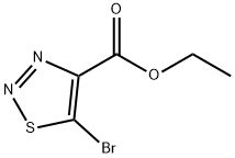 5-브로모-1,2,3-티아디아졸-4-카르복실산에틸에스테르 구조식 이미지