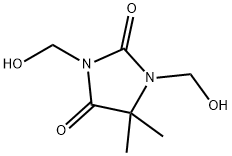 Dimethyloldimethyl hydantoin Structure