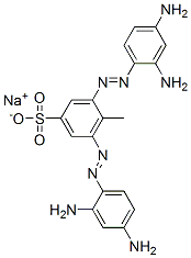 나트륨2,6-비스[(2,4-디아미노페닐)아조]톨루엔-4-술포네이트 구조식 이미지
