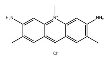 3,6-diamino-2,7,10-trimethylacridinium chloride 구조식 이미지