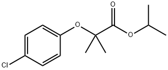 ISOPROPYL 2-(4-CHLOROPHENOXY)-2-METHYLPROPANOATE 구조식 이미지