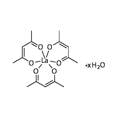 LANTHANUM ACETYLACETONATE HYDRATE 구조식 이미지