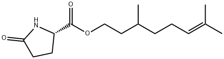 3,7-dimethyloct-6-enyl 5-oxo-DL-prolinate  Structure