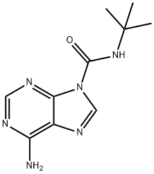 6-AMINO-N-TERT-BUTYL-9H-PURINE-9-CARBOXAMIDE Structure