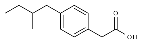 Benzeneacetic acid, 4-(2-methylbutyl)- (9CI) 구조식 이미지