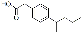 Benzeneacetic acid, 4-(1-methylbutyl)- (9CI) 구조식 이미지