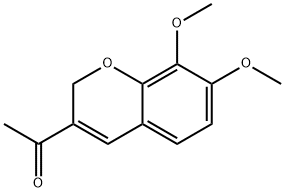 1-(7,8-Dimethoxy-2H-1-benzopyran-3-yl)ethanone Structure