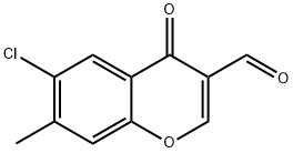 6-CHLORO-3-FORMYL-7-METHYLCHROMONE 구조식 이미지