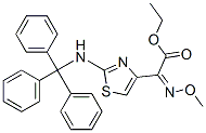 ethyl (Z)-alpha-(methoxyimino)-2-(tritylamino)thiazol-4-acetate Structure