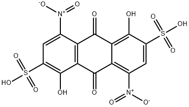 6449-09-8 1,5-dihydroxy-4,8-dinitro-9,10-dioxo-9,10-dihydroanthracene-2,6-disulfonic acid