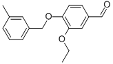 3-ETHOXY-4-[(3-METHYLBENZYL)OXY]BENZALDEHYDE 구조식 이미지