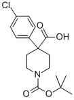N-BOC-4-(P-CHLOROPHENYL)-4-PIPERIDINE CARBOXYLIC ACID 구조식 이미지