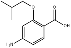 Benzoic acid, 4-amino-2-isobutoxy- (5CI) Structure