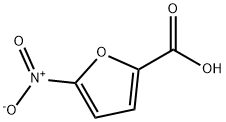5-Nitro-2-furoic acid 구조식 이미지